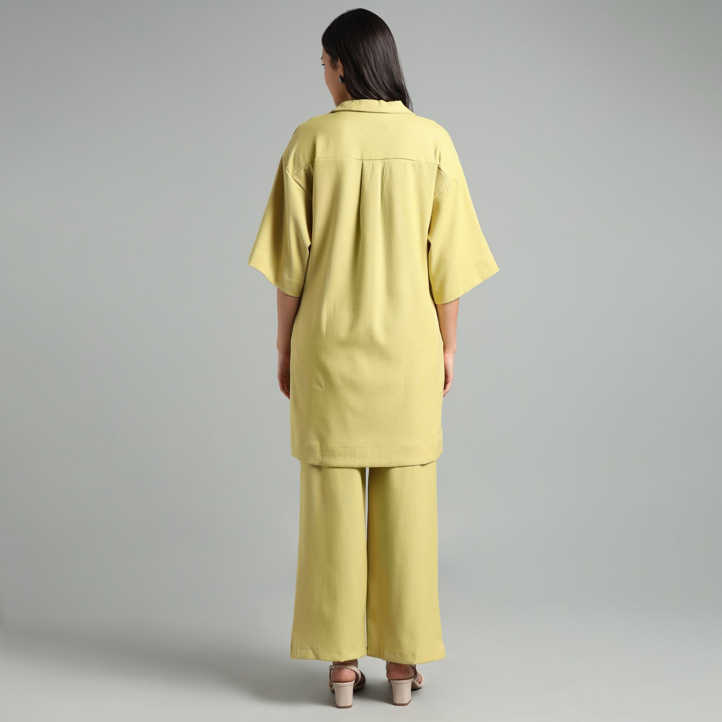 Casual Chic Lime Linen Blend Co-Ord