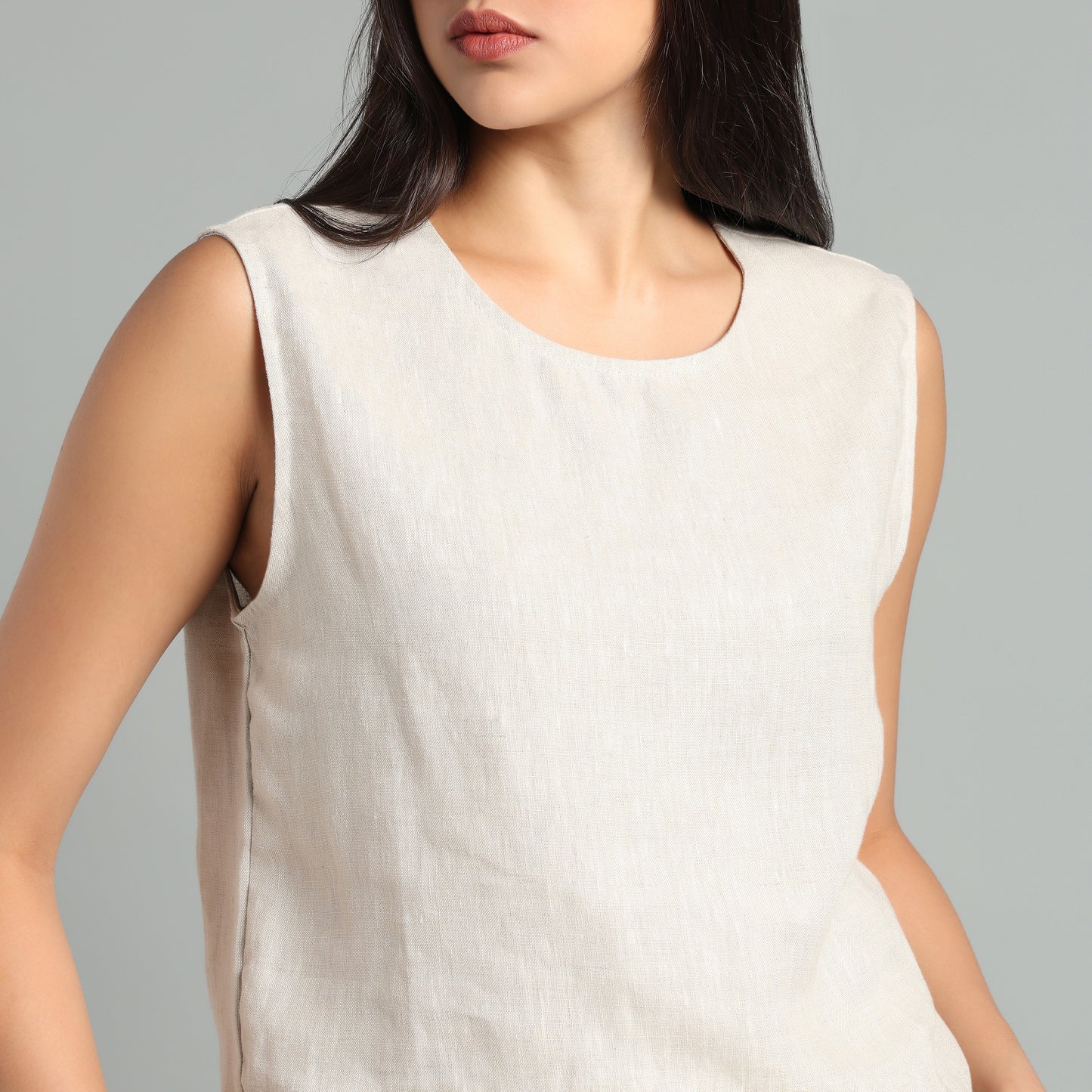 Women's Summer Linen Top & Wide-Leg Pants Set