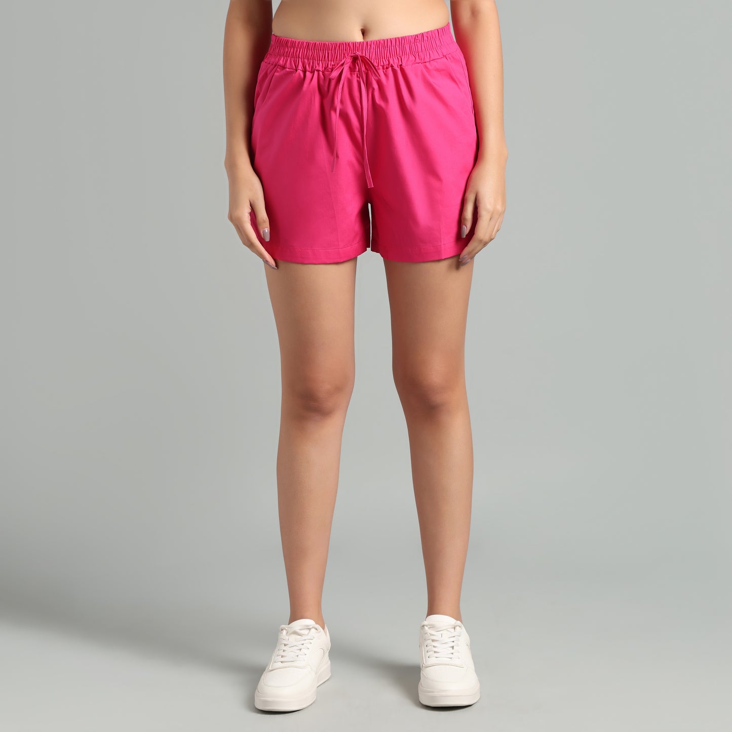 Monochrome Summer Crop Top & Short Set with Shirt