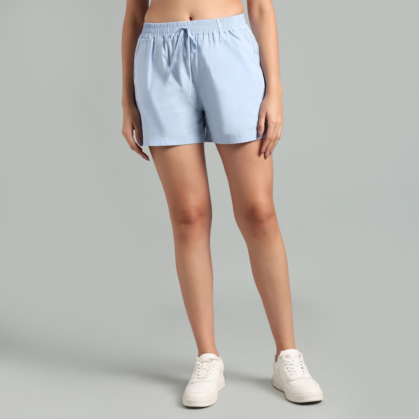 Monochrome Summer Crop Top & Short Set with Shirt